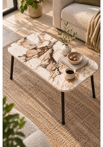 Sulorahome Siyah Metal Profil Ayaklı Mermer Desenli Beyaz Orta Sehpa 90x60 Cm Beyaz Mermer Sulorahome Siyah Metal Profil Ayaklı Mermer Desenli Beyaz Orta Sehpa 90x60 Cm Beyaz Mermer
