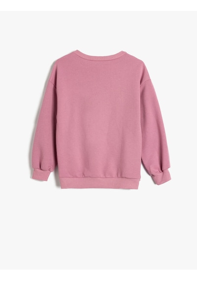 Koton Kız Çocuk Sweatshirt Pembe 5wkg10098ak 25ky59000231 Y5914 Gülkurusu