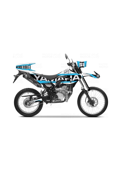 Yamaha Wr 125 R Design Sticker Set Mavi-Siyah 548763311