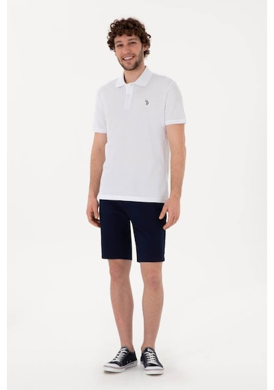 U.S. Polo Assn. Gtp04ıy026 Beyaz Erkek Polo Yaka T-shirt Pu-8731 2XL