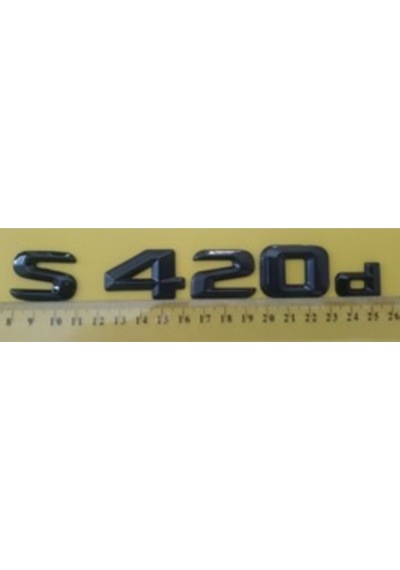 Mercedes Uyumlu Yazı S 420d Siyah
