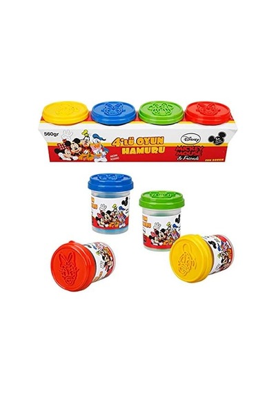 Fun Dough Mouse 4&apos Lü Oyun Hamuru Açık Bej