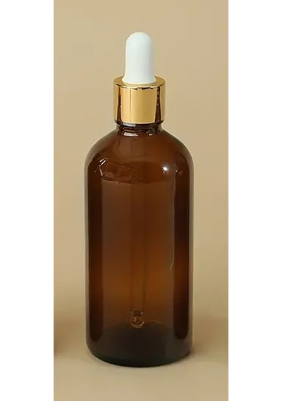 100 Cc Cam Damlalıklı Amber Şişe 100 Cc 100ml X 6 Adet / Ecza Şişesi / Dropper Şişe