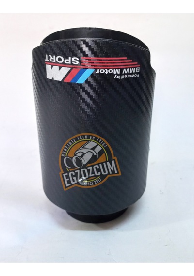 90 Mm. Msport Logolu Tekli Siyah Akrapovic Egzoz Ucu