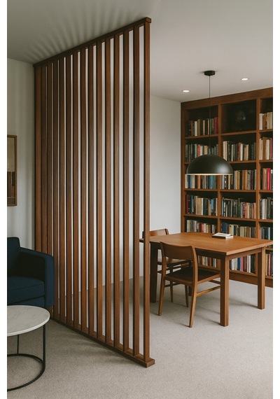 200cm X 200cm Ahşap Çıtalı Paravan Oda Ayırıcı Seperatör Duvar Dekor 200cm X 200cm