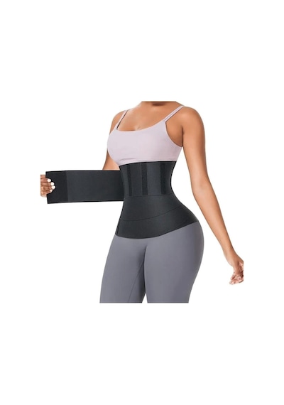 Multiflexpro Sıkılaştırıcı Bele Dolamalı Kum Saati Görüntüsü Siyah