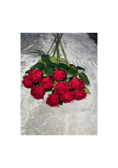 Kaliteli 10 Lu Kırmızı Yapay Kadife Gül Ev Vazo Dekor Süsü Özel Gün Çiçeği Yapay Çiçek 45-50 Cm Kırmızı - 929118804 Kırmızı Kaliteli 10 Lu Kırmızı Yapay Kadife Gül Ev Vazo Dekor Süsü Özel Gün Çiçeği Yapay Çiçek 45-50 Cm Kırmızı - 929118804 Kırmızı