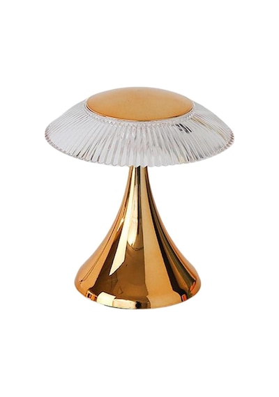 Lw-31 Gold Abajur Karistal Elmas Masa Lambası Romantik Akrilik Led Gece Lambası Beyaz