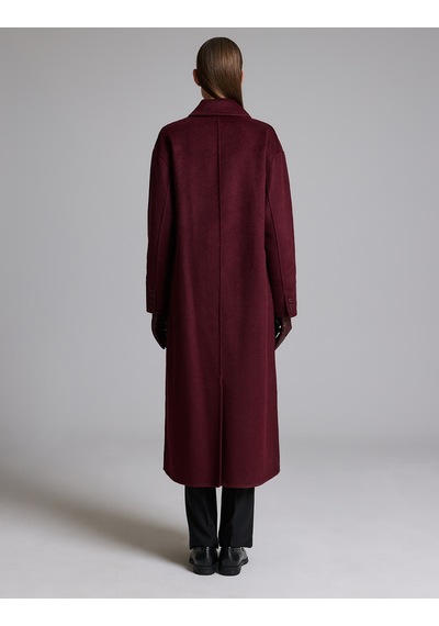 Pierre Cardin Bordo Kaşe Kaban 50329239-vr014