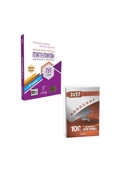2027 Karekök 2027 Tyt Matematik Konu Anlatımı Ve Soru Bankası 3. Kitap+anla Kazan Paragraf Deneme