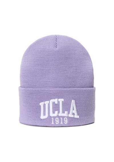 Ucla Lanıta Lila Bere Nakışlı - Unisex Bere Lila