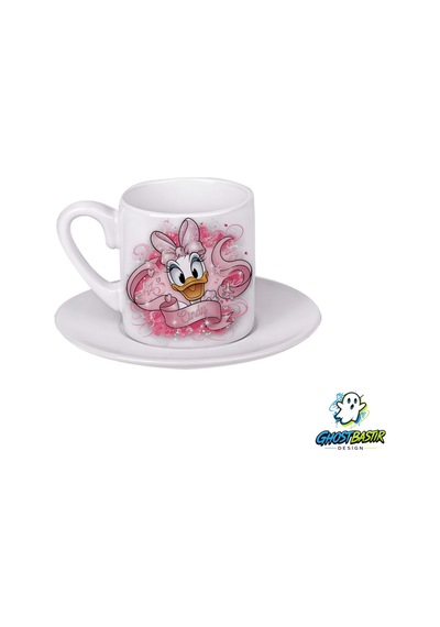 Daisy Türk Kahvesi Fincanı 0116 Beyaz