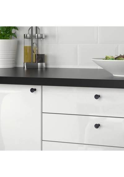Ikea Nydala 2'li Mobilya Kulpu 16 Mm Siyah