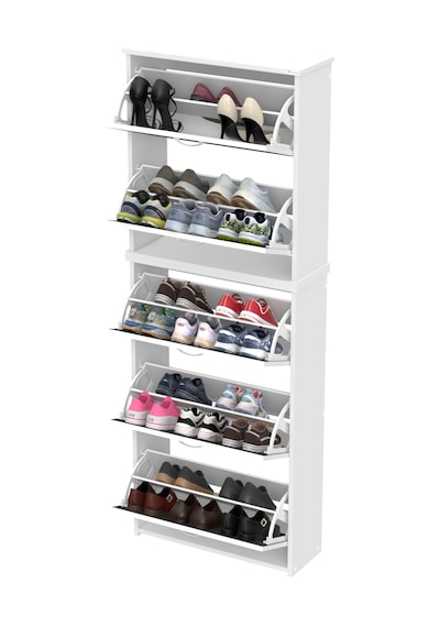 Modilayn Verve Asma Antre 72x194x26 Cm Lik 5 Düşer Kapak 10 Göz Bölmeli Ayakkabılık Antrasit - Beyaz Modilayn Verve Asma Antre 72x194x26 Cm Lik 5 Düşer Kapak 10 Göz Bölmeli Ayakkabılık Antrasit - Beyaz
