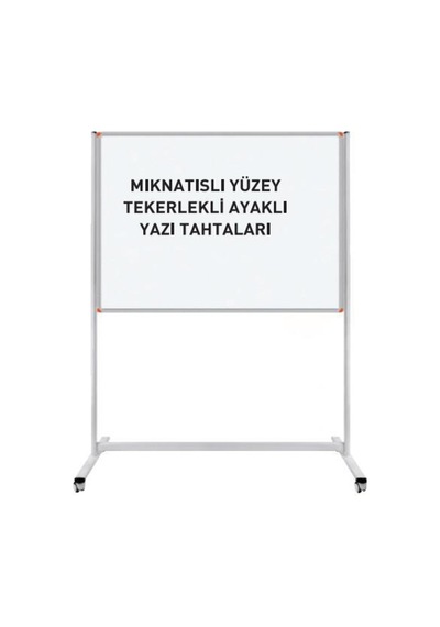 Yazı Tahtası Brifing Mobil 360 Dönerli Çelik Emaye 90x120 Pan 531 Karışık