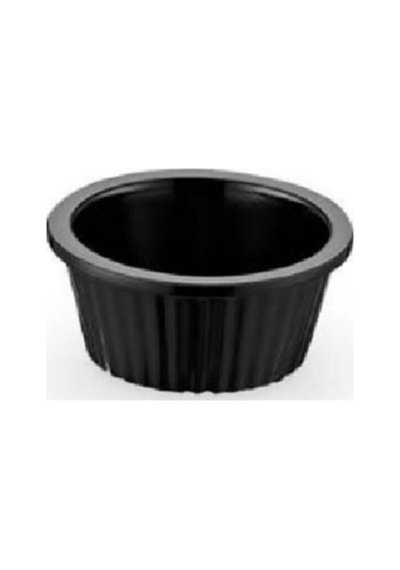 Siyah Yuvarlak Minimal Sosluk Reçellik 6 Adet 35 Ml , 5.5 Cm