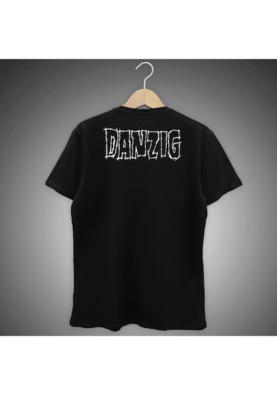 Startmore Danzig Rock Band Siyah Tişört Siyah
