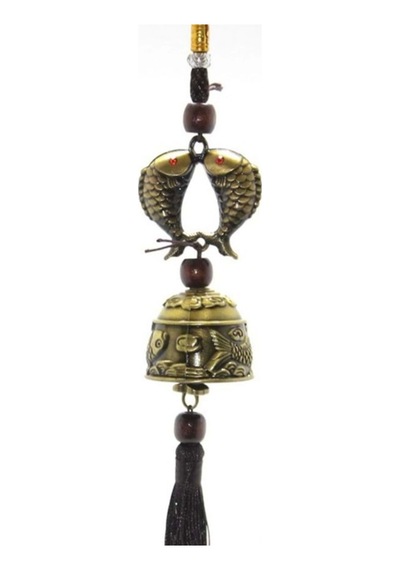 Feng Shui Bereket Şans Mutluluk Çanı Balık Lı