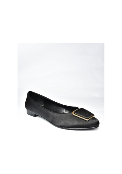 Fox Shoes P726776304 Siyah Saten Kumaş Kadın Babet Siyah Fox Shoes P726776304 Siyah Saten Kumaş Kadın Babet Siyah