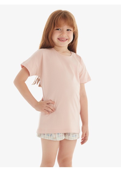 Blackspade Kız Çocuk T-shirt 60571 - Pudra Pembe