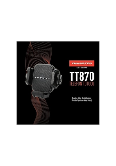 KNMASTER TT-870 Titreşim Önleyicili Motosiklet Telefon Tutucu