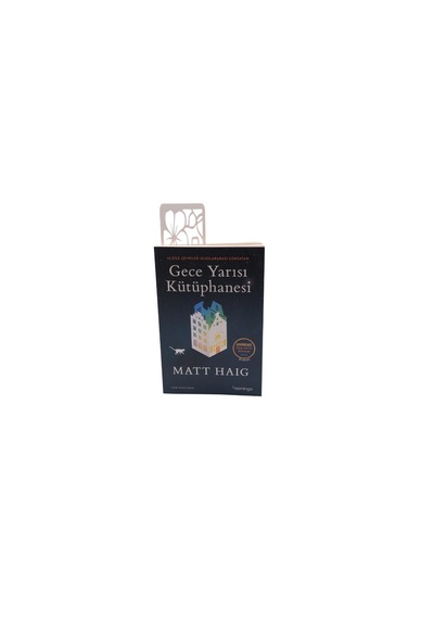 Çiçek Motifli Kitap Ayracı