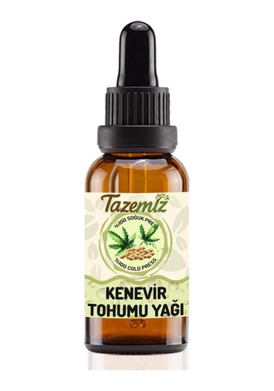 Tazemiz Kenevir Tohumu Yağı Soğuk Pres 50 ML