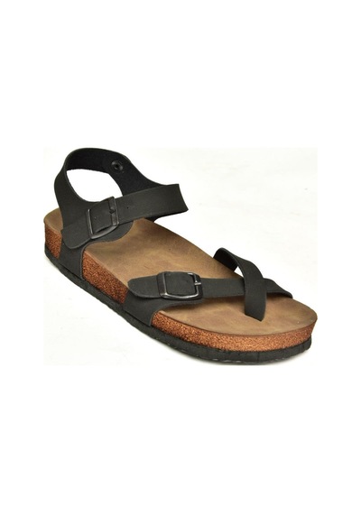 Fox Shoes H777786002 Siyah Süet Kadın Sandalet Siyah-süet Siyah