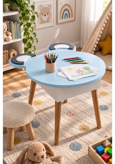 Sulorahome Mavi Çocuk Oyun Ve Aktivite Masası