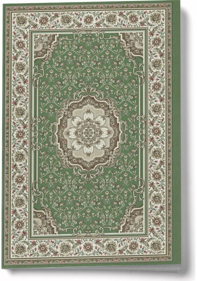 Etnik Desen Serisi 1 - Yeşil Mini Defter Çok Renkli