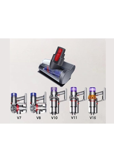 Dyson Uyumlu V10, V11, V15 İle Uyumlu Mini Türbin Başlık Anti-tangle