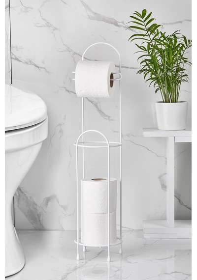 Ferforje Wc Tuvalet Kağıtlık Beyaz Çok Renkli