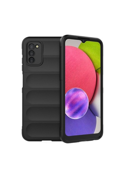 Galaxy A03s Kılıf Optimum Silikon - Siyah