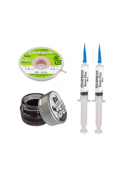 Havya Ucu Rsl Temizleme Kremi,asm559 Flux Lehim Toplama Ve Sökme Teli 1.5mm 1,5metre Seti03