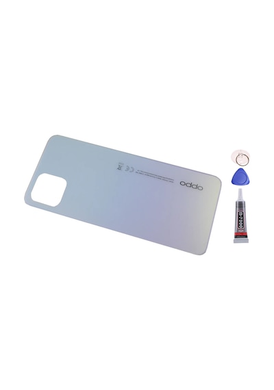 Oppo Reno 4 Lite Beyaz Arka Kapak Batarya Kapağı Pil Kapağı Yapışkan Ve Sökme Aparatıyla Beraber Full Set Beyaz