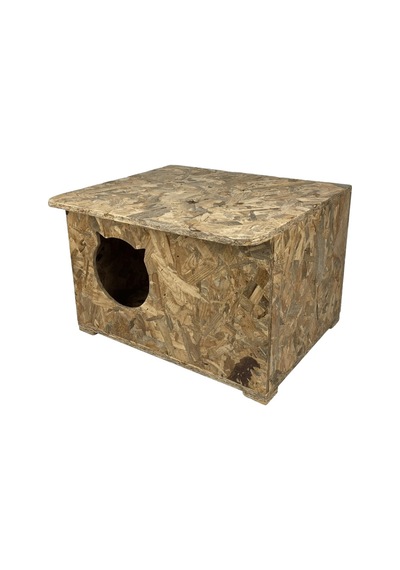Reyo Yetişkin ve Yavru Kedi Evi İç ve Dış Mekana Uygun Kedi Evi Sokak Kedileri İçin Yuva Kedi Barınağı 50 x 35 x 30 CM CAT19