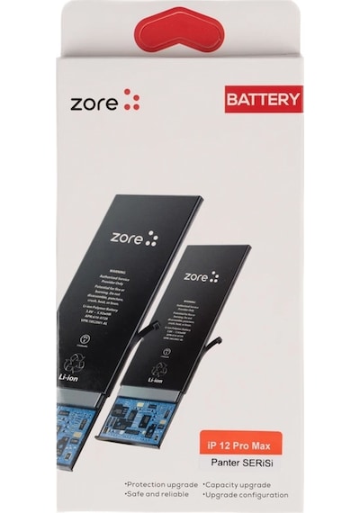 Apple Uyumlu iPhone 12 Pro Max Zore Panter Serisi Batarya