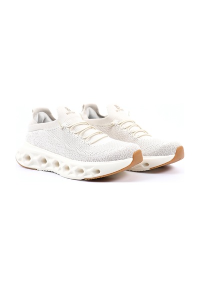 Tuna Bottier Bej Bağcıksız Kadın Spor Ayakkabı Triko Sneaker - 25asw851 Bej