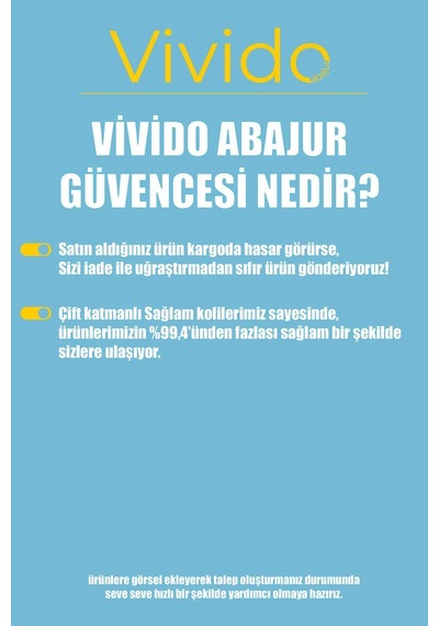 Avize, Kumaş 2 Katlı Beyaz Pasta Avize Beyaz