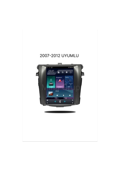 Snp Serisi Toyota Corolla 2007 - 2011 Uyumlu Tesla Ekran 6-128gb Hafıza Multimedya Sistemi Ve Geri Görüş Kamerası 9.7''