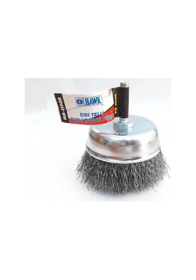 Mey İthalat Hawk Ha11147 Pimli Gri Tel Çanak Fırça 65 Mm