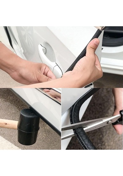 Ayt Magicvoice Mv-26301 U Tip Araç Oto Kapı Çarpma Çizik Engelleyici Koruyucu 5 Metre Şerit Mavi