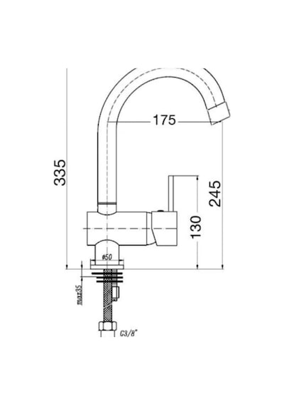 Penta P328 Opus Yüksek Lavabo Bataryası Dönüşüm Yapı