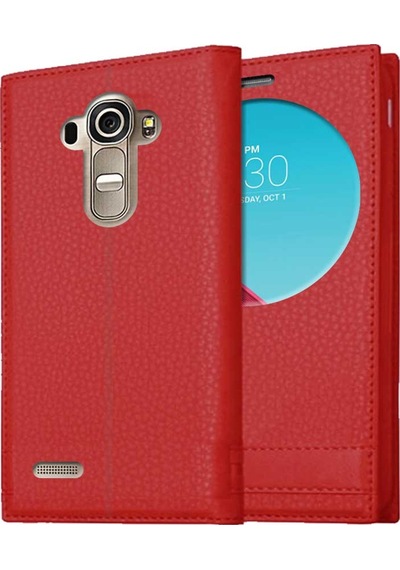 Lg G4 Uyumlu Pencereli Kapaklı Magnum Kılıf