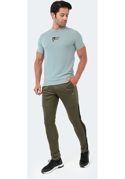 Slazenger OXFORD I Erkek Fermuar Cepli Haki Eşofman Altı
