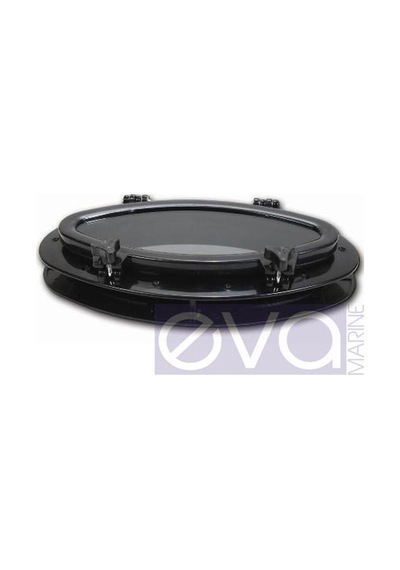 Sealux Marine Içten Montaj Abs Elips Lumboz Siyah 40X21 Cm