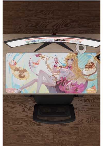 Escoffier Genshin Impact Anime Gacha V5 - 90x40 Xxl Gaming Mouse Pad Fare Altlığı