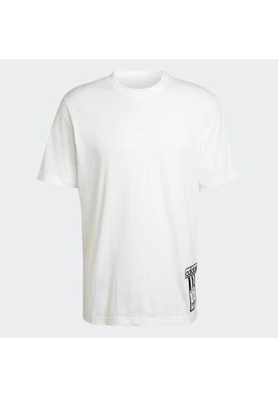 Whıte Adidas Erkek Günlük T-shirt Adibreak Tee Jd4195 Beyaz