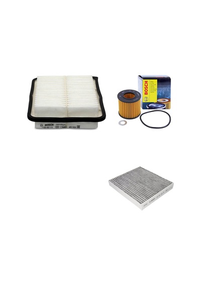 Bosch Filtre Bakım Seti Toyota Verso 1.6 1.8 2010+ Benzinli Hava + Yağ F. + Polen Filtre Bosch