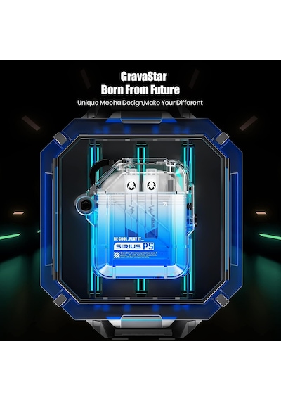 G Gravastar Kablosuz Kulaklıklar Sirius P5, Bluetooth Kulak İçi Kulaklıklar Stereo Sesli 40h Çalma, 4 Rgb Işık, N